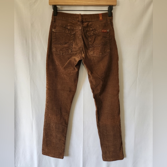 7 for all mankind brown corduroy skinny pants, size 26 - Picture 8 of 12